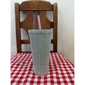 Hydroseal Silver Glitter 22oz Tumbler Cup 
Bedazzled BPA Free HY-RH2201Hydroseal